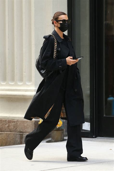 irina shayk burberry coats